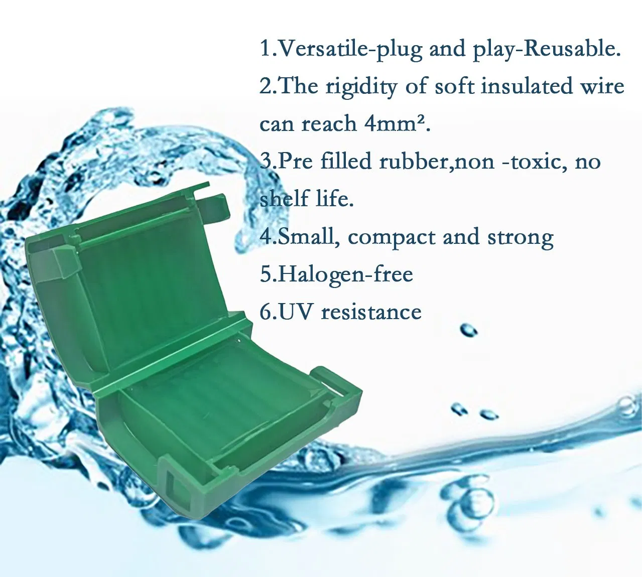 Gel Spring Quick Connector Mini Electric Waterproof Junction Plastic Box